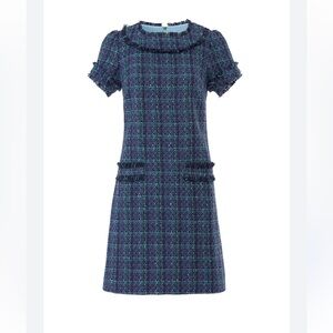 Sail to Sable Plaid Tweed Dress